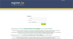 Desktop Screenshot of email.register.be