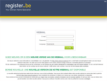 Tablet Screenshot of email.register.be